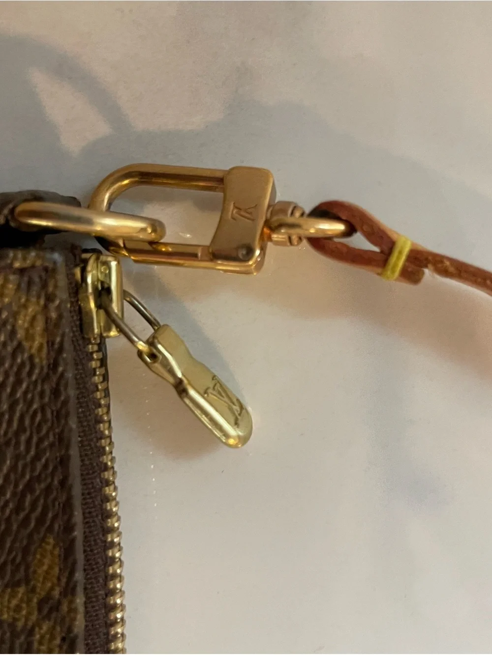 Authentic Louis Vuitton Monogram Pochette Accessoires Mini Shoulder Bag - Picture 8 of 12